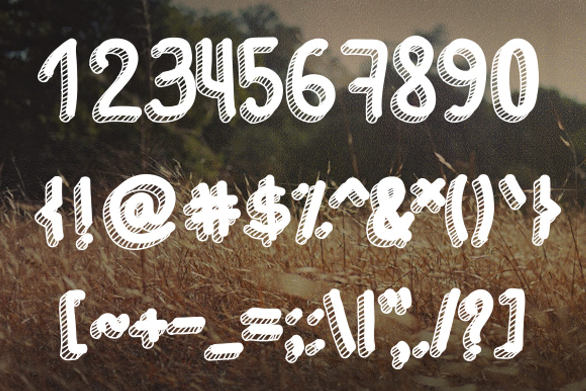 Bubble Handsketched Font preview 4