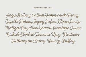 Tiffanky Monoline Cursive Font