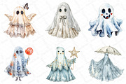 Cute Halloween Lace Ghost Png Clipar, an Illustration by DreamPrint404 (Thumbnail 6 of 7)