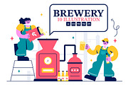 10 Beer Brewing Process Illustration, a Food Illustration by denayunebgt (Thumbnail 1 of 4)