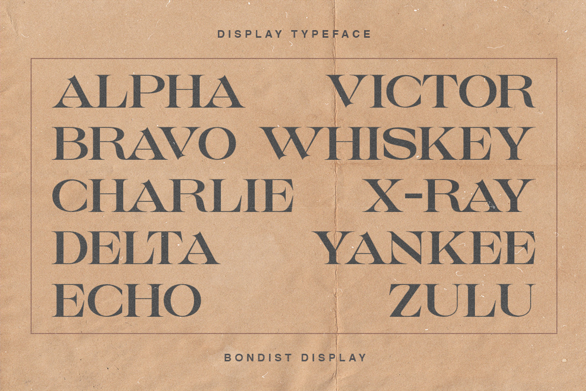 Bondist Display, a Serif Font by Fargun Studio (Photo 21 of 24)