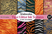 Tiger Glitter Ink Textures, a Pattern Graphic by CitraGraphics (Thumbnail 1 of 5)