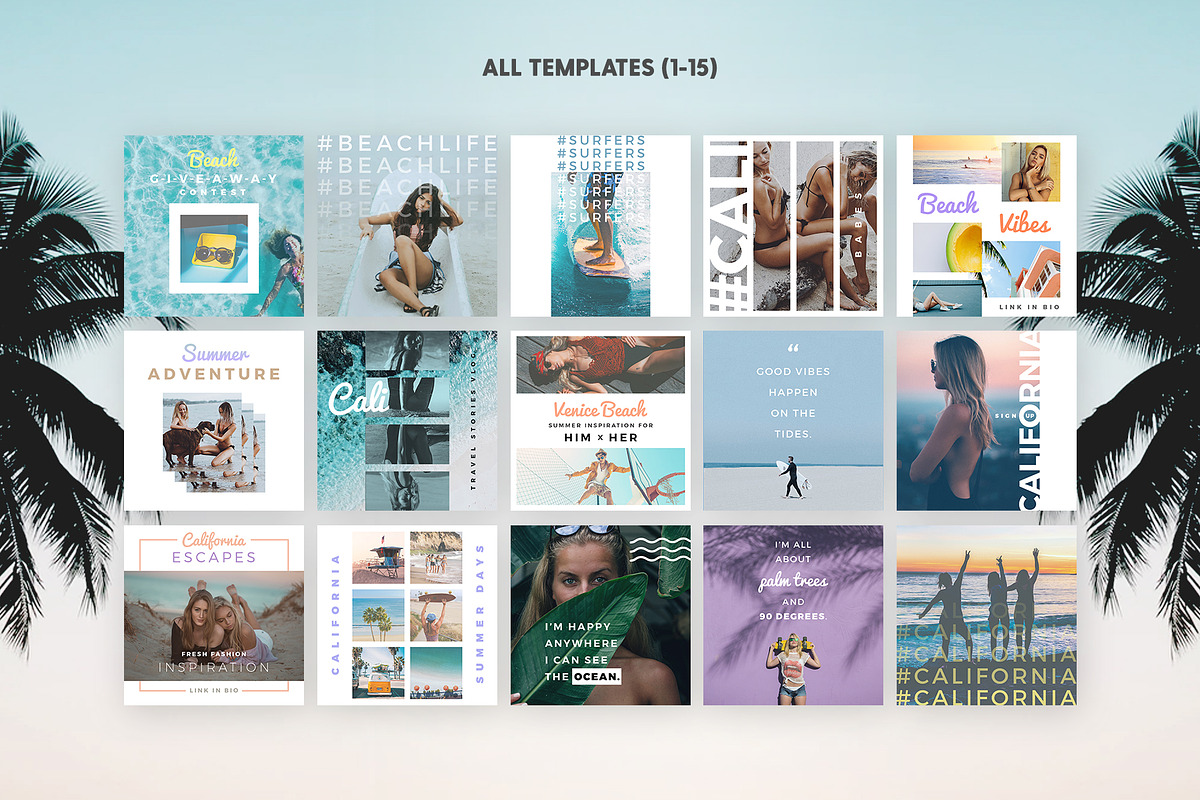 California Love - Social Pack, a Social Media Template by The Wedding Shop (Photo 3 of 7)