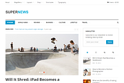 SuperNews WordPress Theme, a WordPress Template by Theme Junkie (Thumbnail 1 of 4)