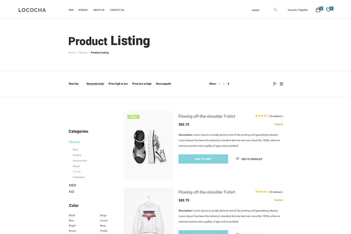 Lococha - PSD Template for Fashion, a Websites & App Template by Digipieces (Photo 13 of 16)