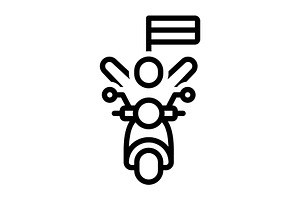 Republic celebrating black icon, an Outline Icon by Creative priyanka