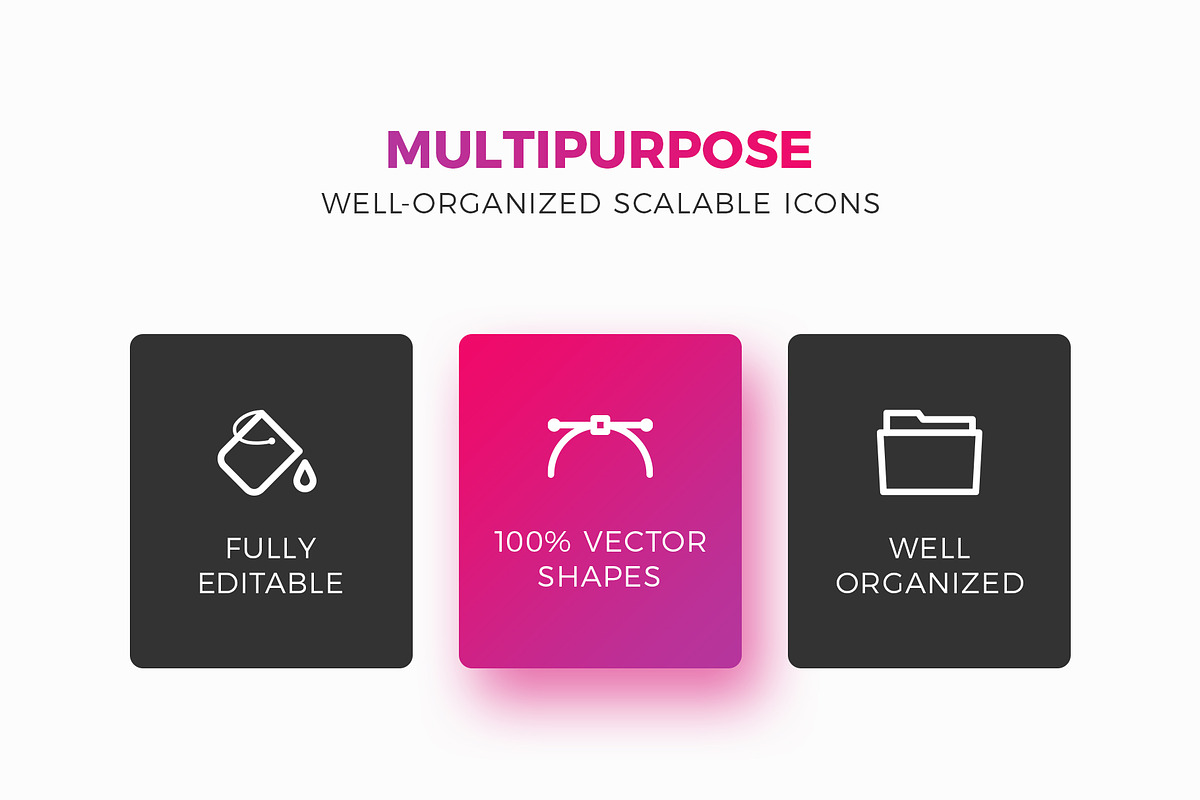 2400+ Pixel Perfect Icons, an Outline Icon by P.F. Creative Lab (Photo 3 of 6)
