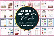 All-In-One Kids Activity Book Bundle, a Stationery Template by Shumaya (Thumbnail 1 of 5)