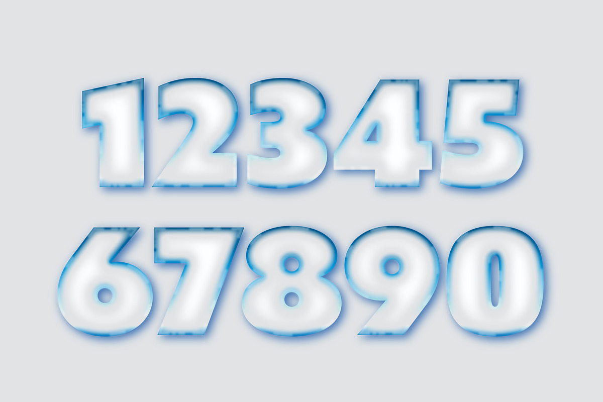 Gradient Frosted Glossy Text Effect preview 2