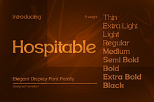 Hospitable - Display Sans Serif