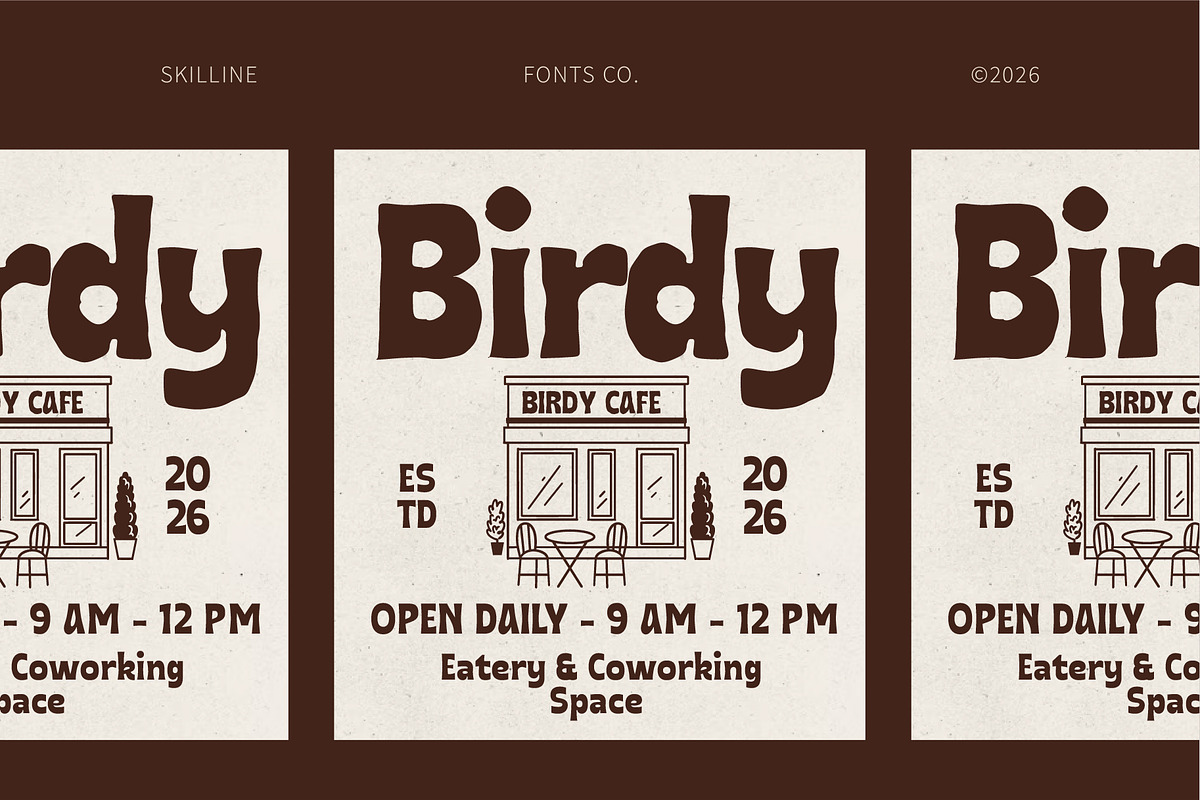 SFC Grina - Chunky Display Font, a Sans Serif Font by Skilline Supply Co. (Photo 7 of 8)
