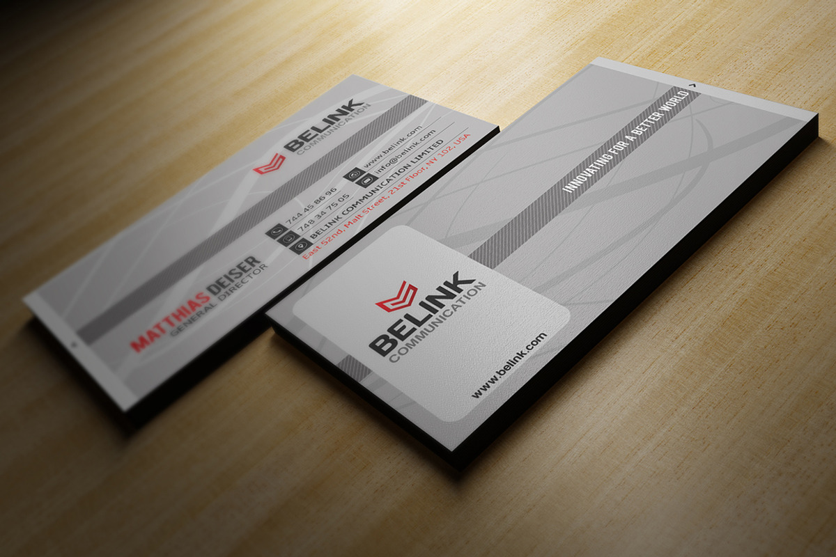 Simple Grey Business Card, a Business Card Template by Marvel (Photo 2 of 3)
