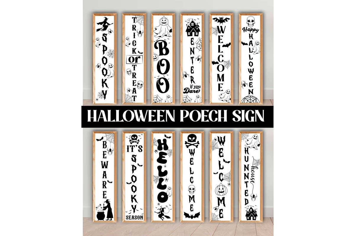 Halloween Porch Sign SVG PNG, an Object Graphic by Digi_Design_World (Photo 2 of 10)