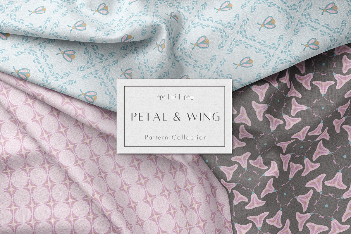 Insects & geometric motifs patterns, a Pattern Graphic by CapriceMeDesigns (Photo 1 of 10)