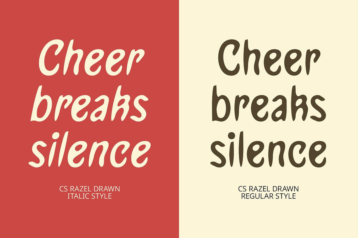 CS Razel Drawn, a Sans Serif Font by Craft Supply Co. (Photo 3 of 8)