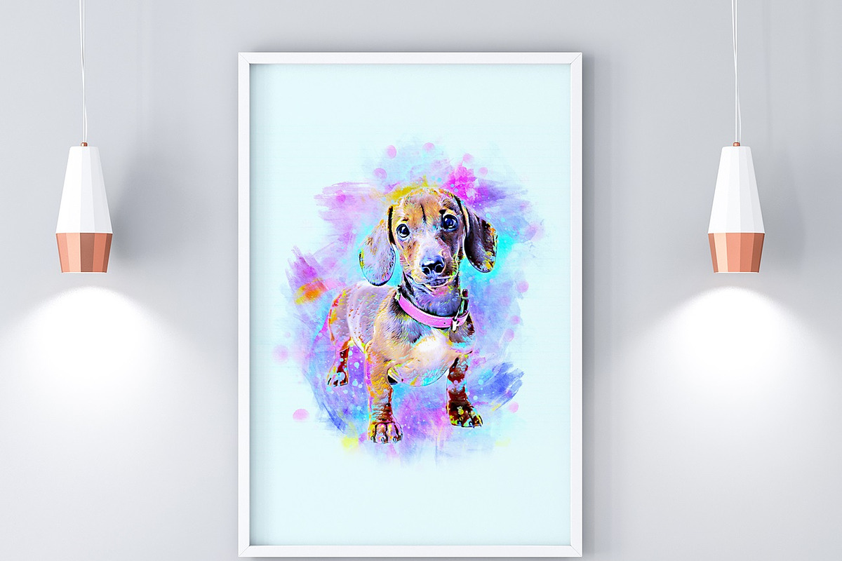 Pet Watercolor Art Plugin, an Action Add-On by MRI STUDIO (Photo 2 of 15)