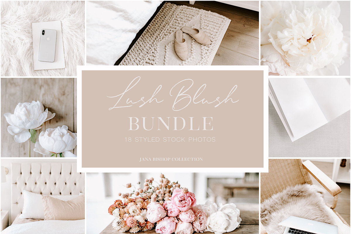 Lush Blush Styled Stock Photos, a Social Media Template by JanaBishopCollection