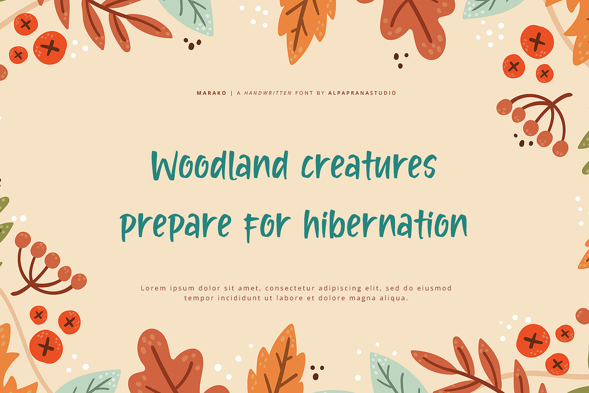 Marako - Handwritten Font, a Handwritten Font by Alpaprana (Photo 6 of 11)