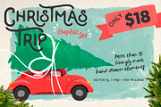 Christmas Trip: a graphic set, an Illustration by Cienpies Design (Thumbnail 1 of 6)