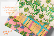 Cactus & Succulent Seamless Patterns, a Pattern Graphic by Lucyinyourheart (Thumbnail 7 of 10)