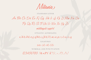 Millania Modern Script Font