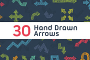 30 Hand Drawn Arrows, an Object Graphic by Mantas Bac (Thumbnail 1 of 3)