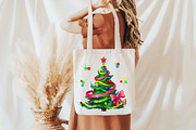 Colorful Coquette Christmas Tree PNG, an Illustration by Daily.Designs (Thumbnail 4 of 5)
