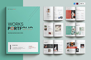 Works Portfolio Template | CANVA, a Brochure Template by Cleffon_Graphic_Studio (Thumbnail 1 of 8)