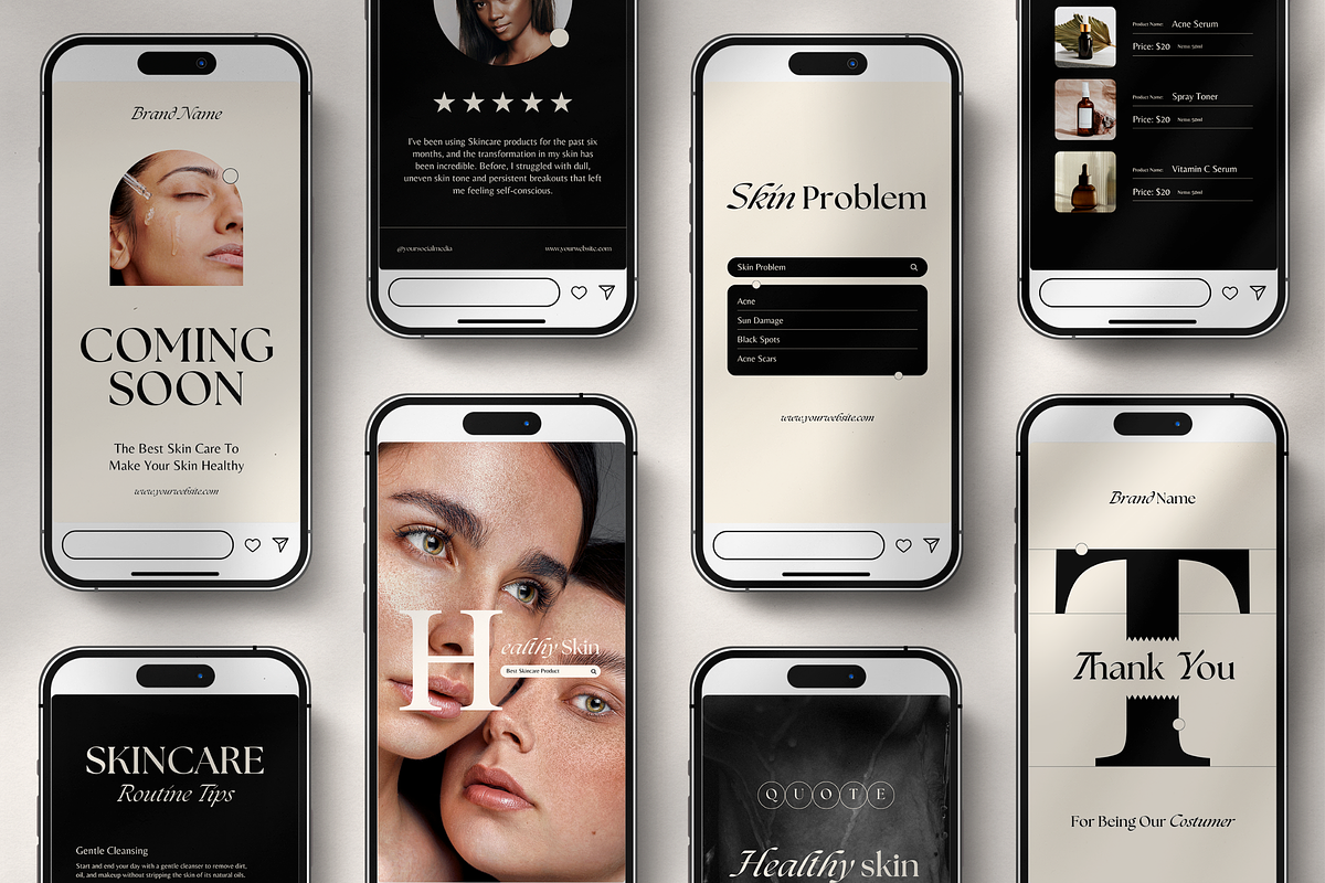 120 Skincare Instagram Template, a Social Media Template by Branding Victory STD (Photo 8 of 10)