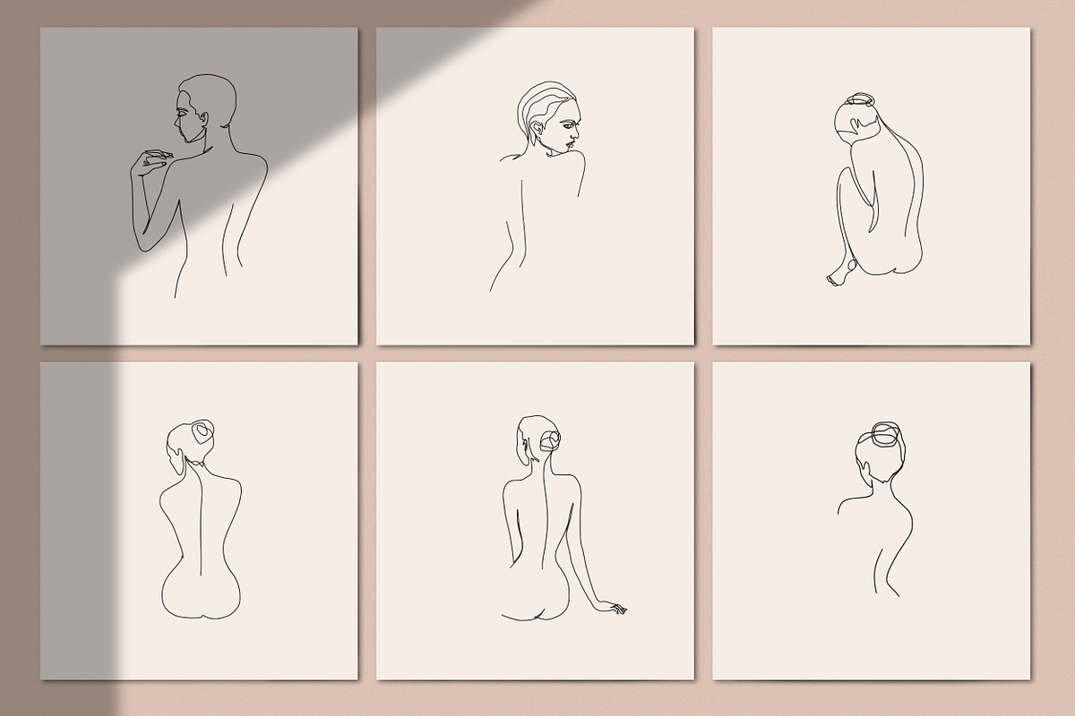 One Line Secret. Line Art Women, a Person Illustration by AnMark (Photo 6 of 10)