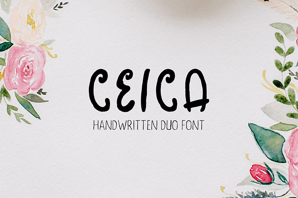 Ceica Handwritten Duo Font + Bonus preview 8