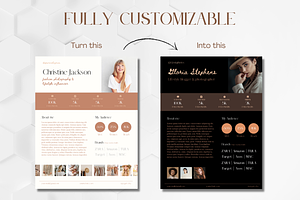 2 Page Media Kit Canva Template