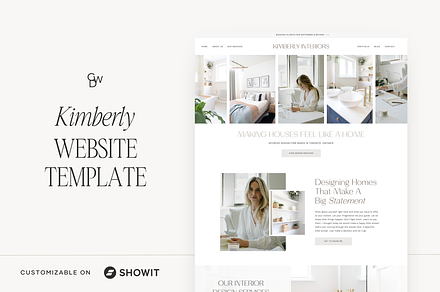 Showit Website Template | Kimberly