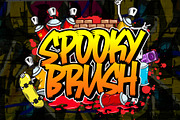 Spooky Brush | Graffiti Brush Font, a Font by Beautypes (Thumbnail 1 of 7)