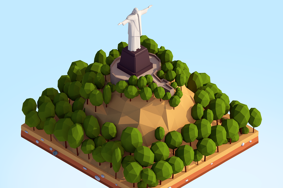 Polygonia World Landmarks Bundle, an Architecture 3D Model by Anton Moek (Photo 13 of 23)