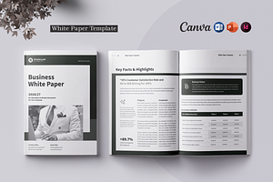 White Paper | Canva, Word, PPTX, InD