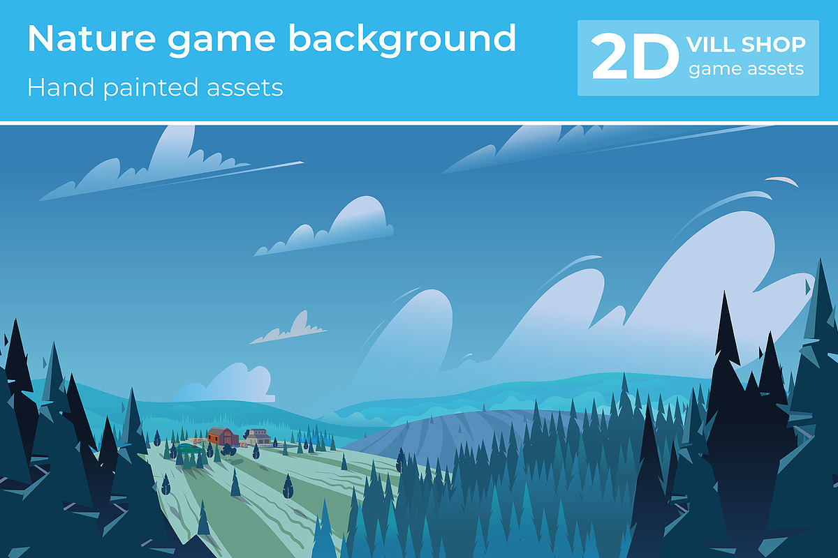 Nature background, an Illustration by 2dvillShop (Photo 1 of 2)