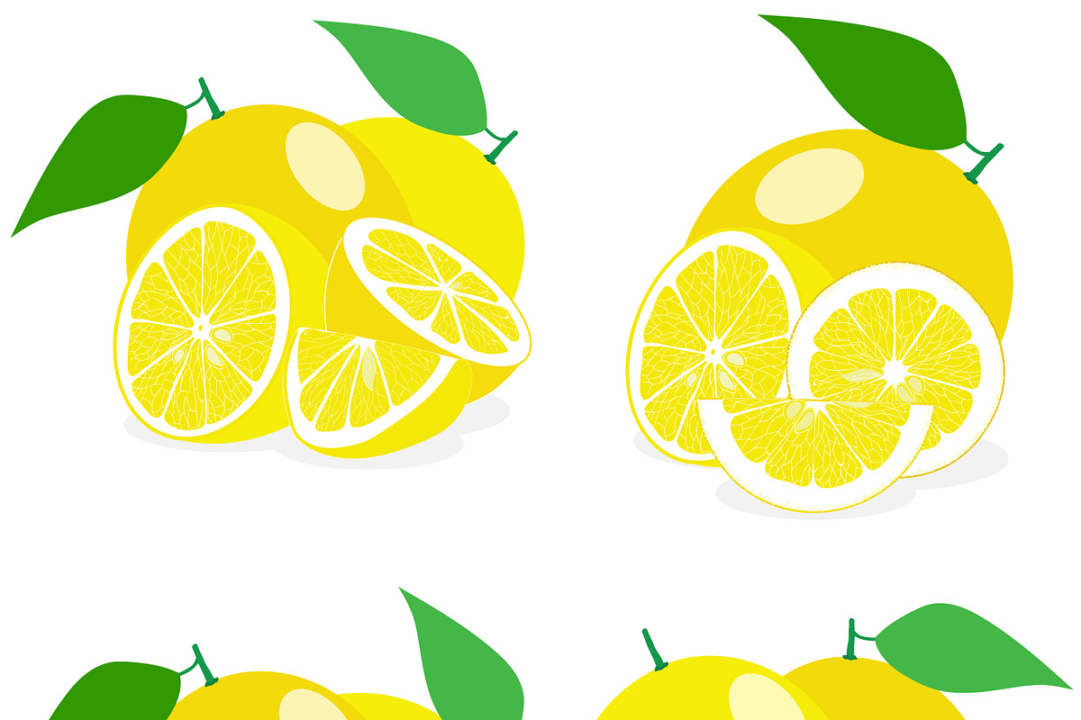 Set of compositions of lemon, an Object Graphic by Orangepencil (Photo 5 of 6)