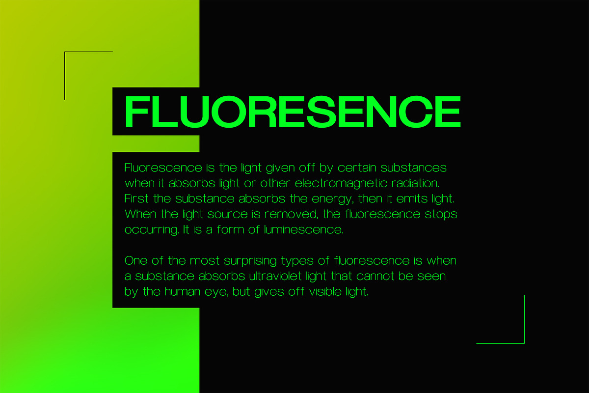 FLURO Typeface preview 4