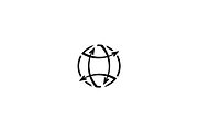 Minimalist Globe Arrow Logo, a Branding & Logo Template by Luxury Logos (Thumbnail 3 of 4)
