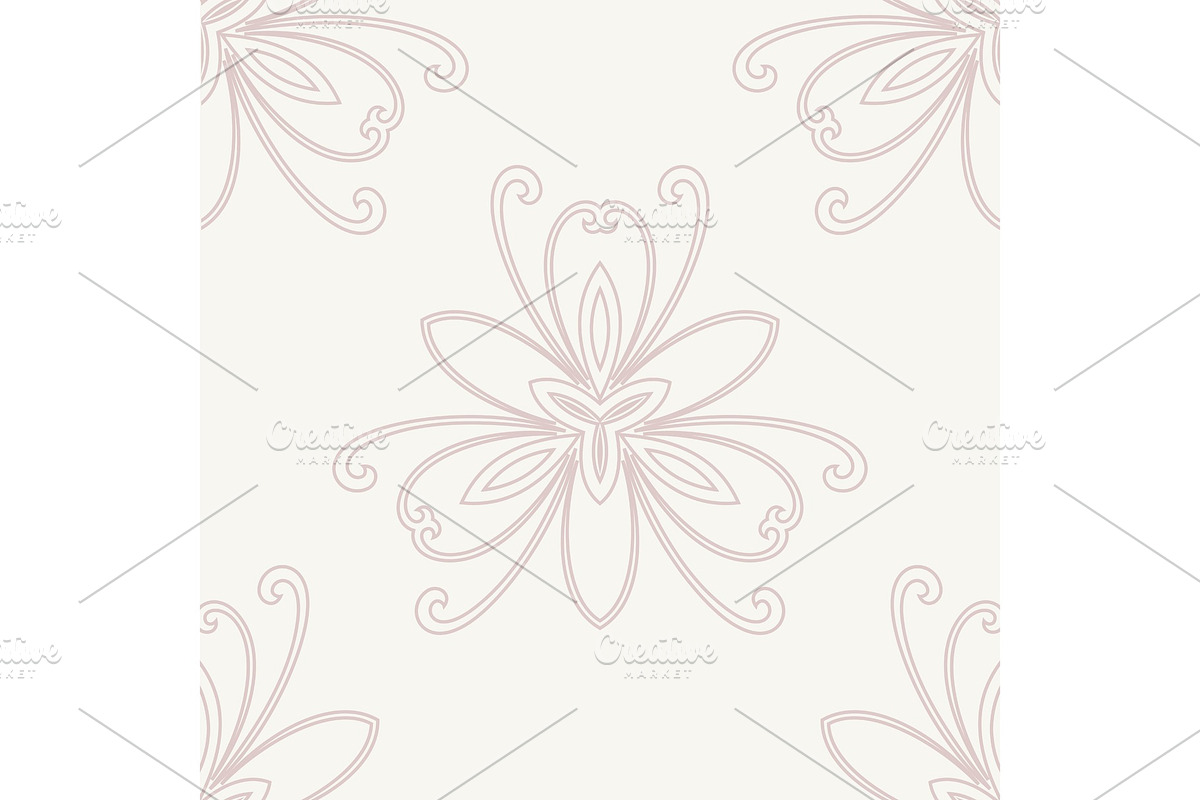 Floral Seamless Vector Pattern, a Decorative Illustration by FineArtStudio (Photo 1 of 3)