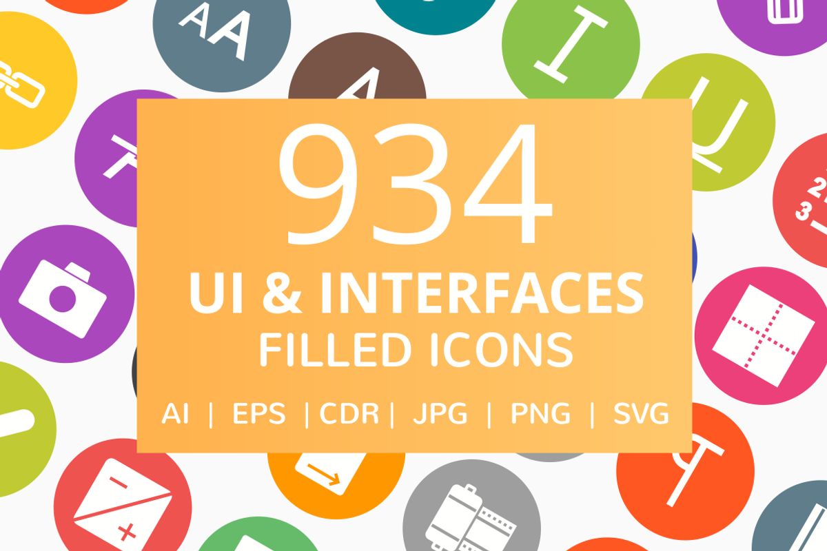 934 UI & Interface Filled Round Icon, an Outline Icon by IconBunny ...