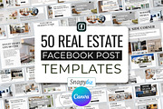 Real Estate Canva Facebook Template, a Social Media Template by Snapybiz (Thumbnail 1 of 10)