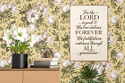 Set Seamless Flowers Dogrose Pattern, a Pattern Graphic by Vintage (Thumbnail 7 of 8)