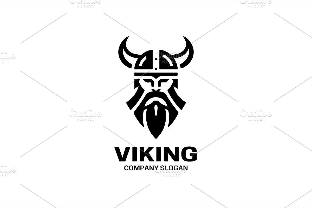 Viking Head Logo Design, a Branding & Logo Template by Vectorium Studio