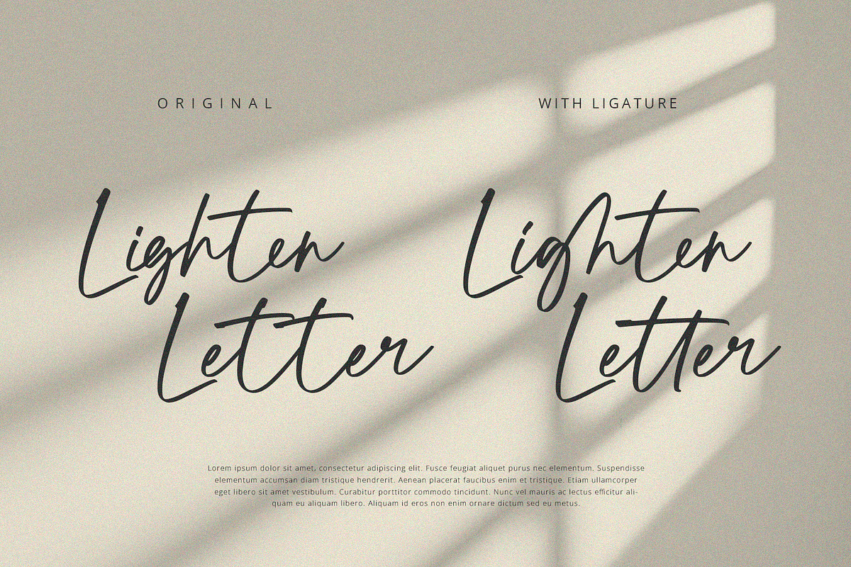 Lighten - Handwritten Font, a Handwritten Font by Alpaprana (Photo 3 of 11)