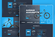 Bike Shop Homepage Ui, a Landing Page Template by HidajetBeqaj (Thumbnail 1 of 5)