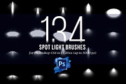 134 Spotlight Brushes for Photoshop, a Brush Add-On by Creative Graphics (Thumbnail 5 of 10)