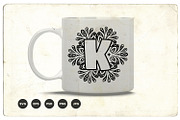 Initial Alphabet mandala monogram, a Branding & Logo Template by vectorartificer (Thumbnail 2 of 6)