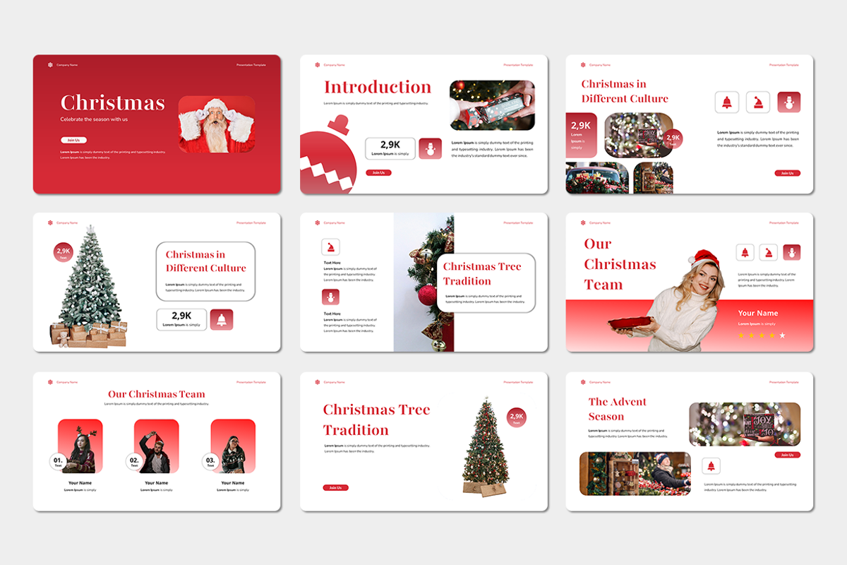 Christmas - Keynote Template, a Presentation Template by QR Design Studio (Photo 2 of 3)